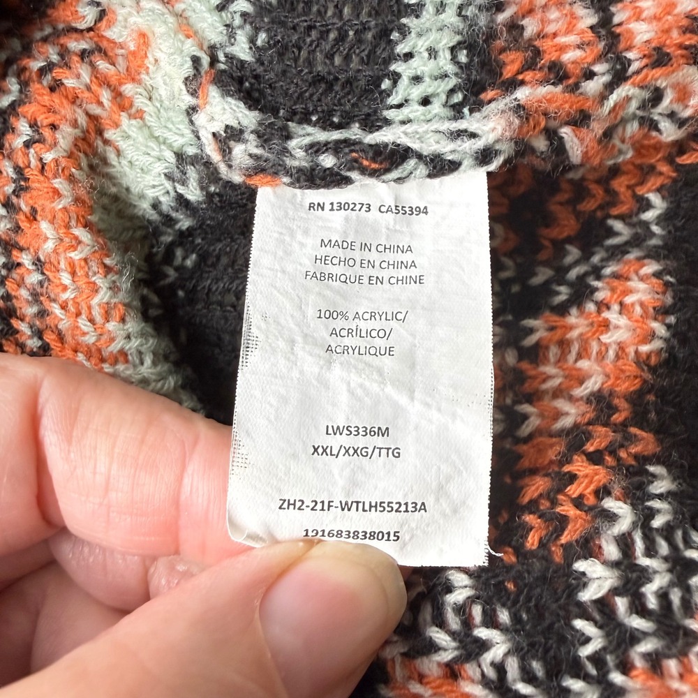 Wrangler Retro Open Knit Cardigan Women XXL Southwestern Cowgirl Cabin Aztec - Picture 5 of 10